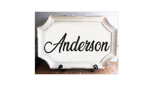 Custom Name Stencil - Create Family Signs - Wedding Signs - Lake Signs