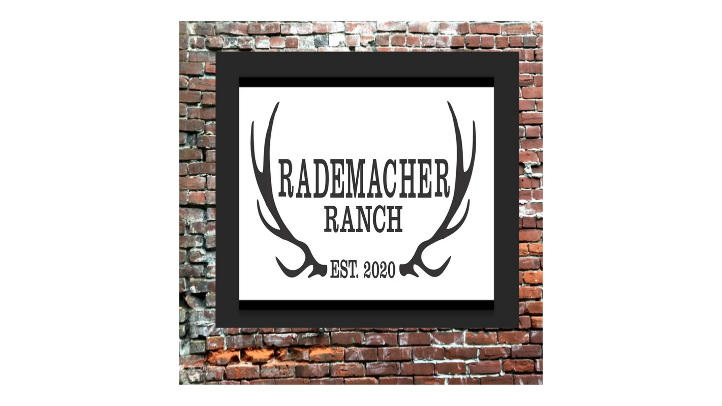 Custom Antler Stencil - Create Wedding signs or Family Signs
