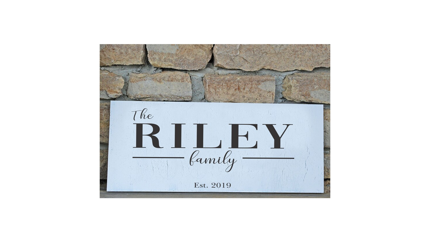 Custom Family Stencil - Create Family Signs or Wedding Gifts