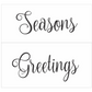 Seasons Greetings Tag Stencil