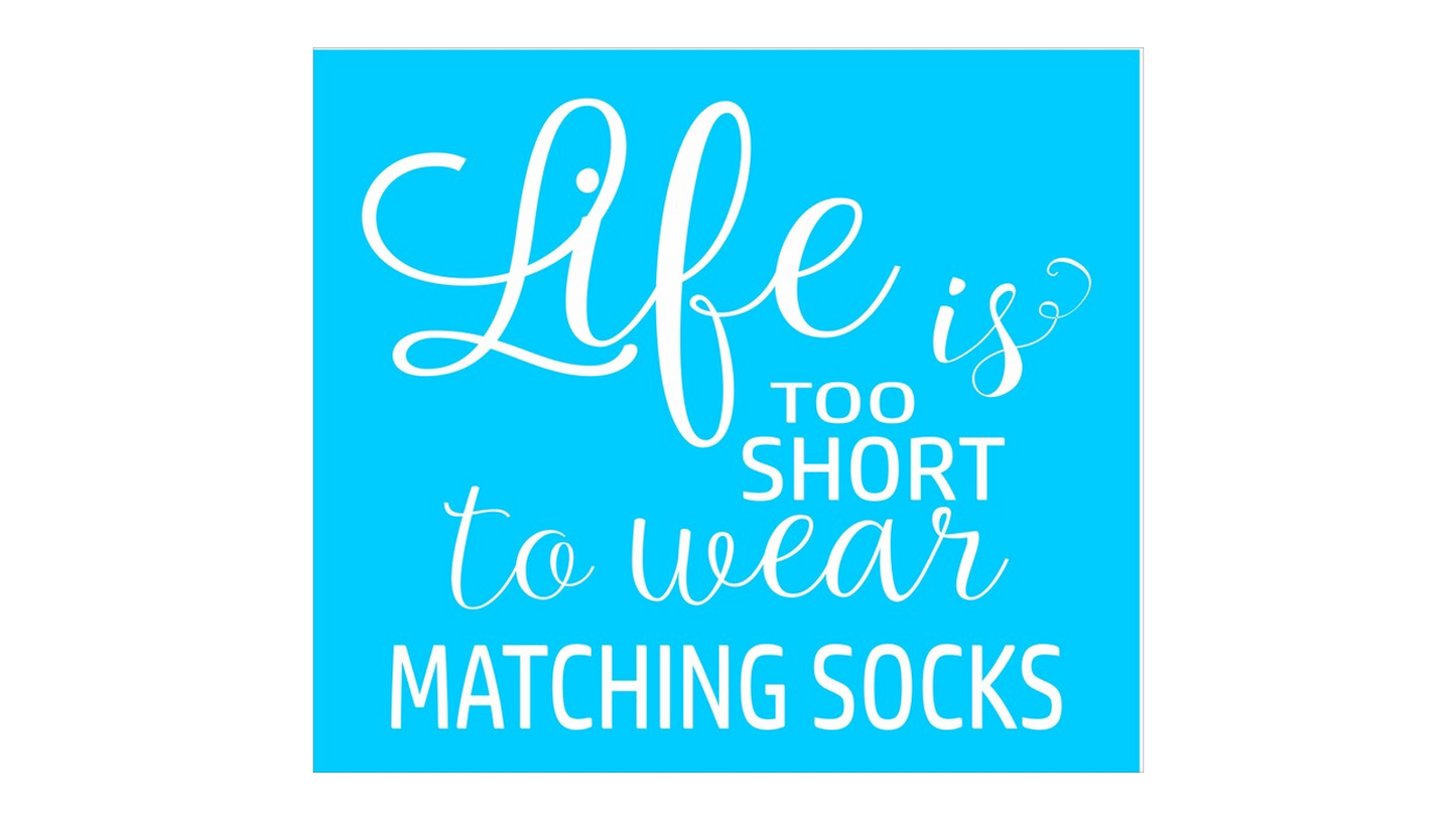 Matching Socks Stencil- Funny Stencils -