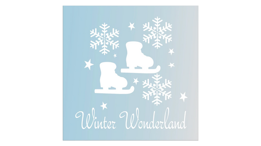 Winter Wonderland Stencil - Christmas Stencil - Christmas Signs