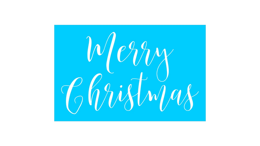 Merry Christmas Stencil - Create Beautiful Christmas Signs