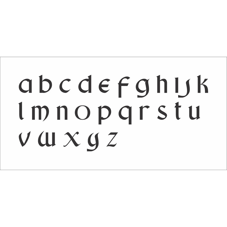 Stencil Letters Lowercase