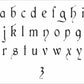 Alphabet Stencil lowerCASE Peri - Create Custom Signs