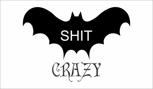 Bat Shit Crazy Stencils, Halloween Stencils, Bat Stencils, Halloween Decor