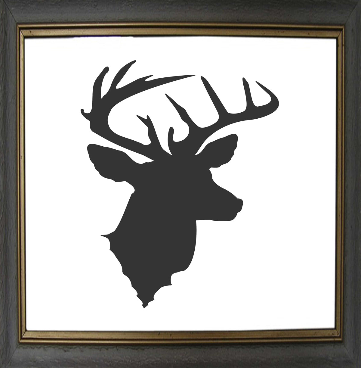 Buck Mount Stencils, Antler Stencils, Create Buck Pillows or Buck Signs - Stencil 02