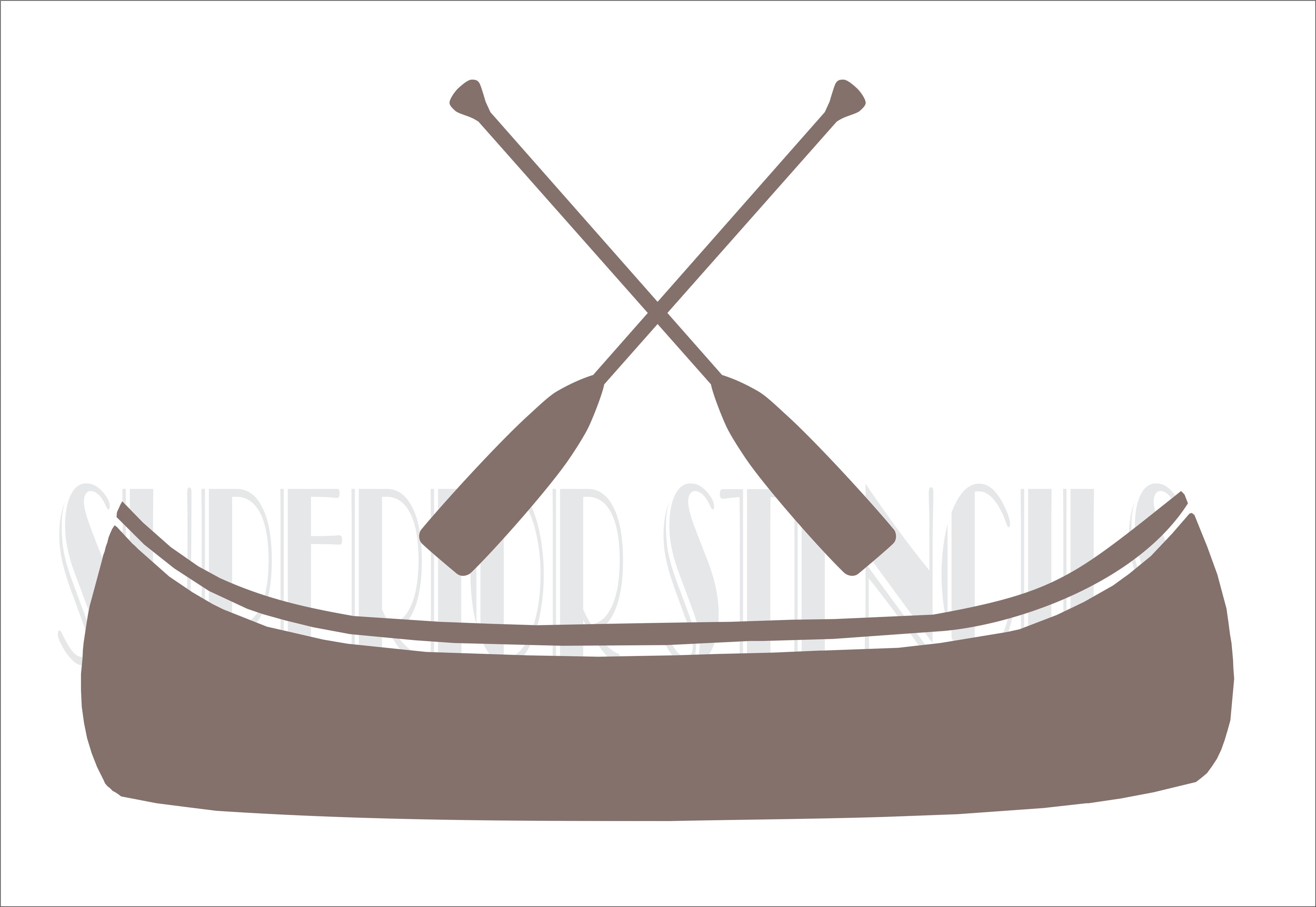 Canoe Stencil - Create Lake Signs or Canoe Signs | Superior Stencils