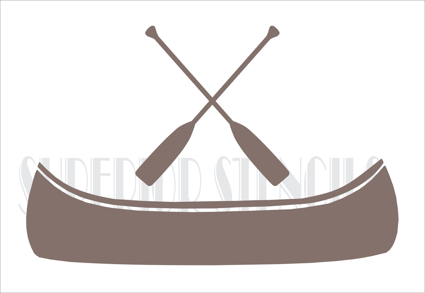 Canoe Stencil - Create Lake Signs or Canoe Signs