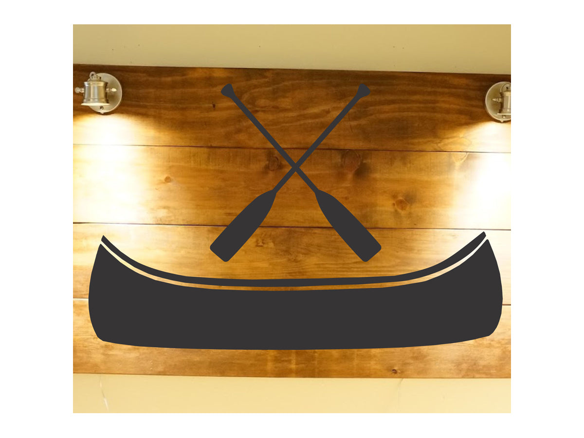 Canoe Stencil - Create Lake Signs - Canoe Signs