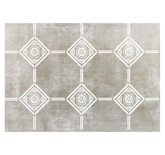 Tile Stencil - Florence Tile Stencil - Painting Floors - Floor Painting - Patio Painting