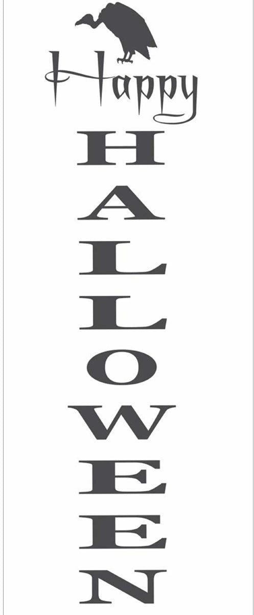 Happy Halloween Sign Stencil, Paint Halloween Signs, Halloween Door Decor