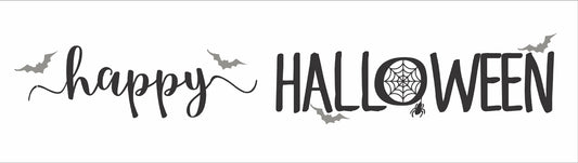 Halloween Stencil - Happy Halloween - DIY Paint Halloween Signs