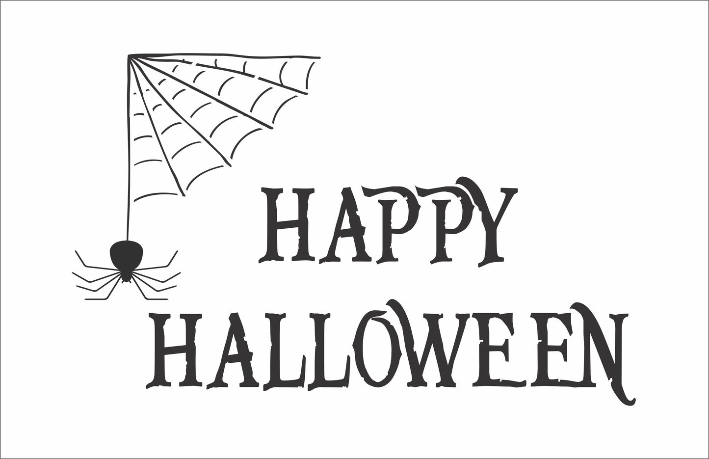 Happy Halloween Stencil, Halloween Stencil, Spider Web, Paint Halloween Signs, Halloween Decor