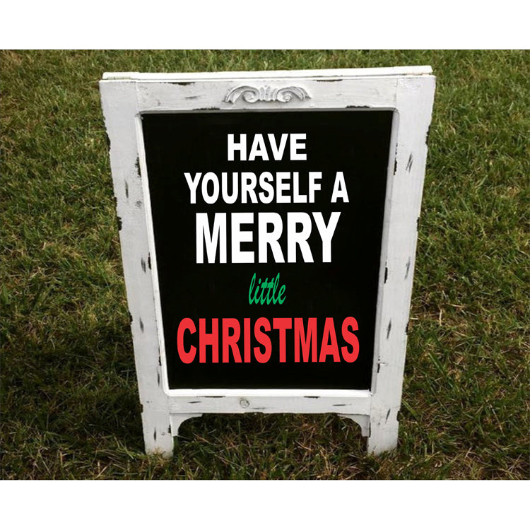 Merry Little Christmas Stencil - Create Christmas Signs