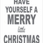 Merry Little Christmas Stencil - Create Christmas Signs