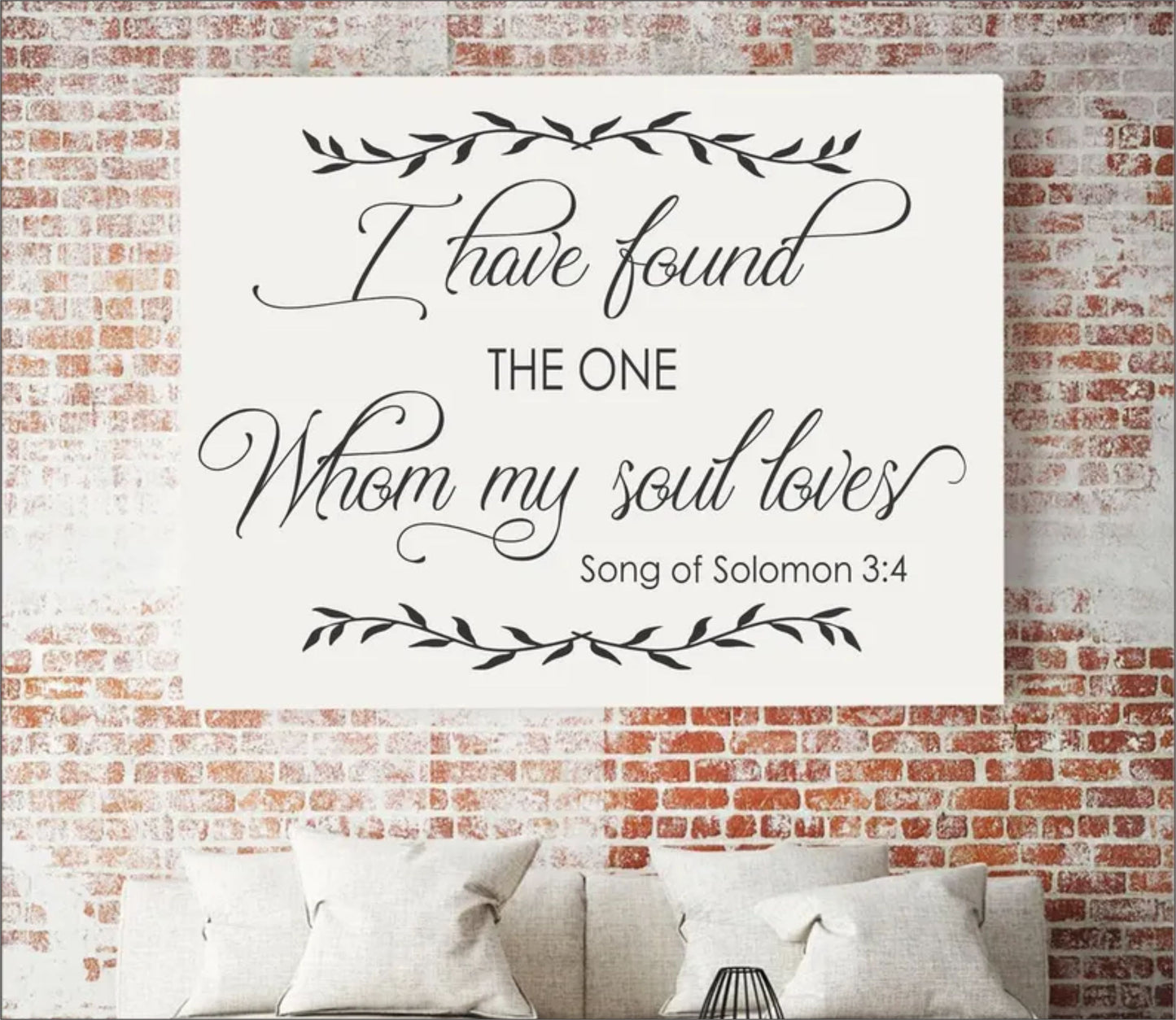 I have found the one whom my Soul loves Sign Stencil, Master Bedroom Decor