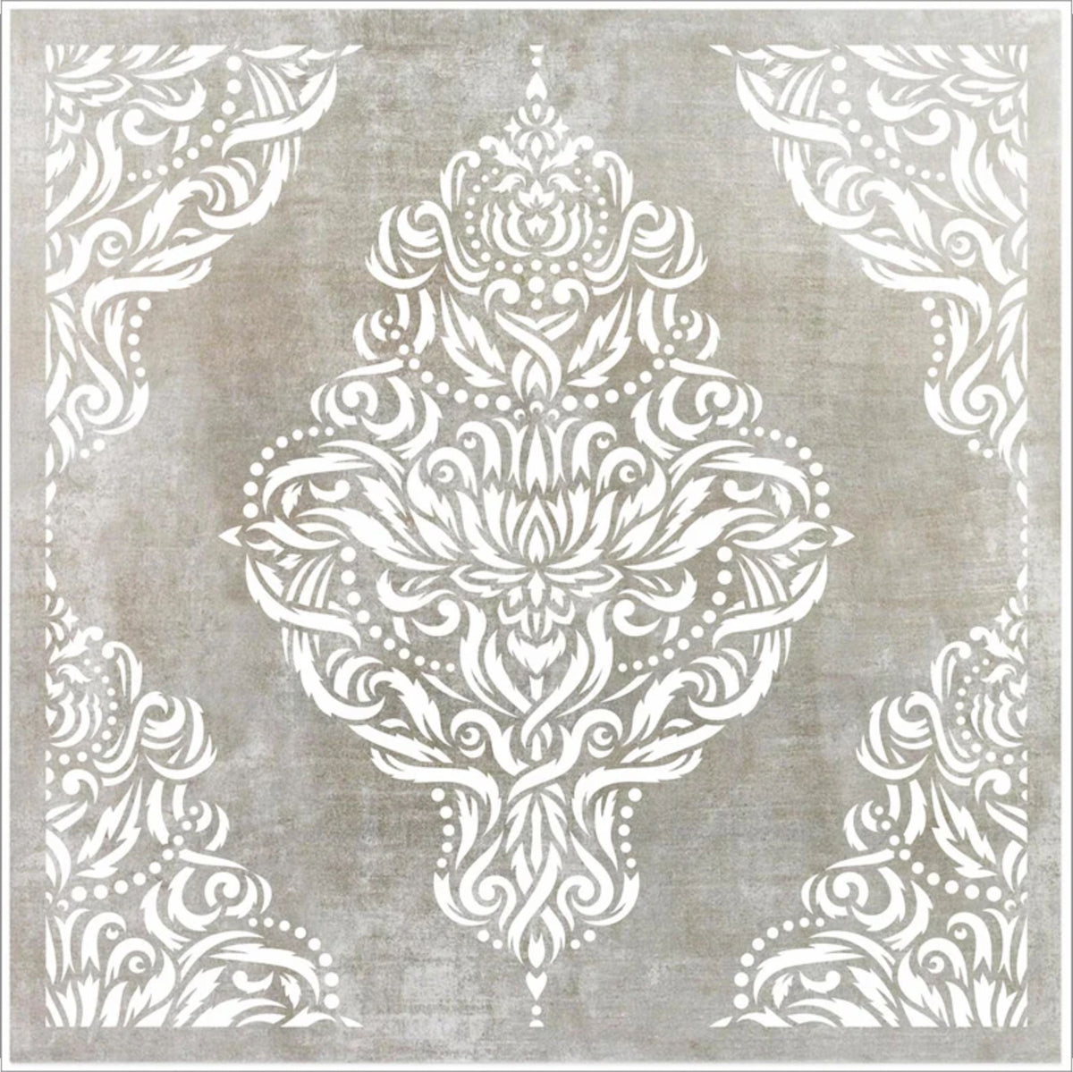 Izmir Tile Stencils Gray