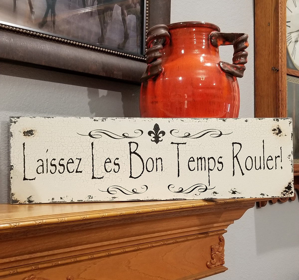 Laissez Les Bon Temps Rouler Sign | 18x5 | French Sign | French Kitchen Sign | Reception Sign