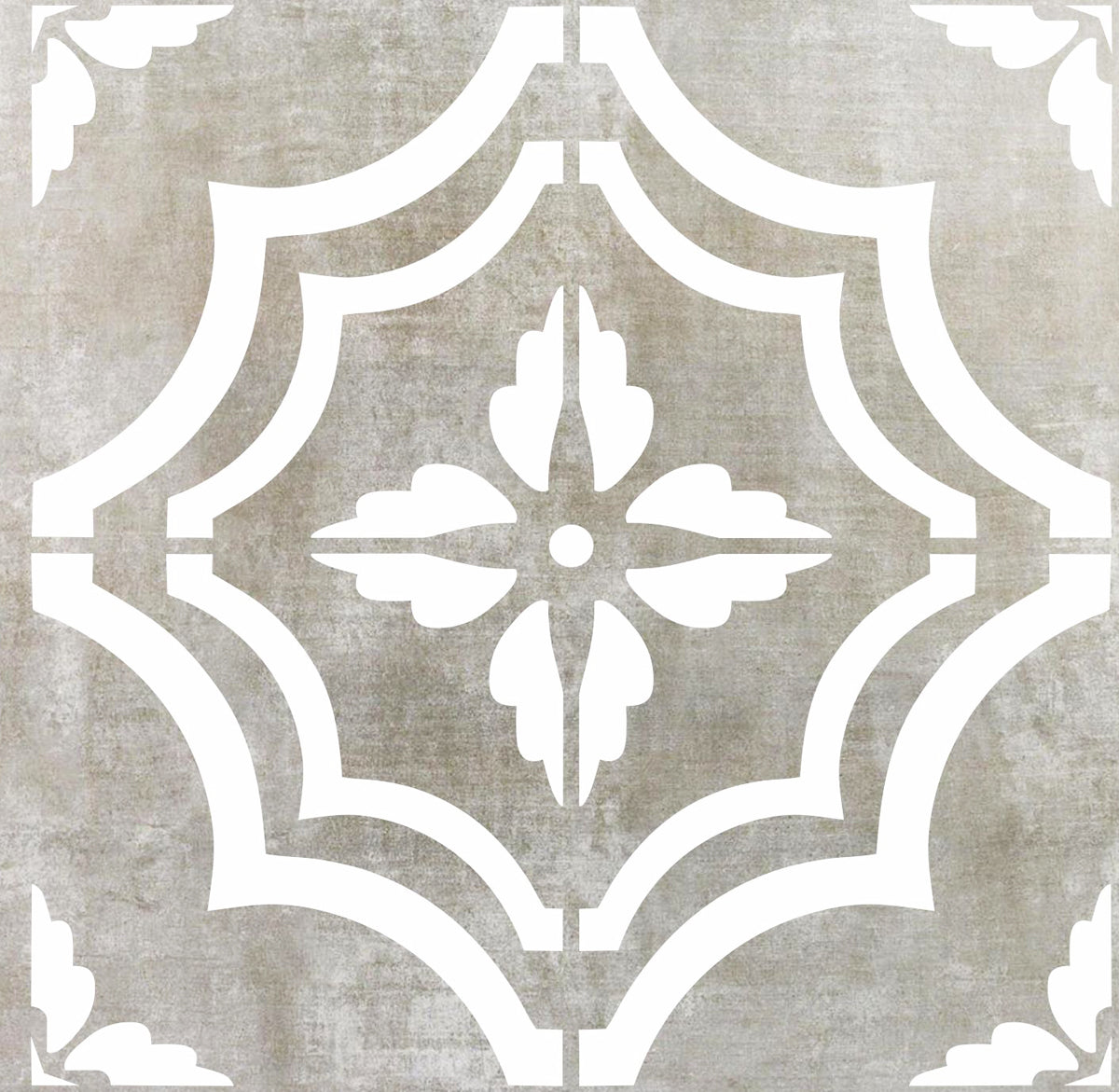 Liliana Tile Stencils - Gray