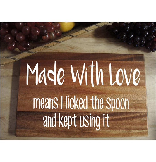 Made with Love Stencil - Create Kitchen Signs - Farmhouse Decor