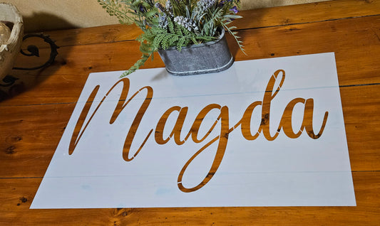 Senior Custom Name Stencil - Custom Name Wall Art