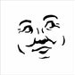Man in The Moon Stencil, Halloween Stencil, Create Man in the Moon Sign