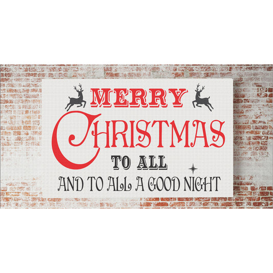 Merry Christmas To All Sign Stencil, Paint Christmas Signs, Merry Christmas Signs