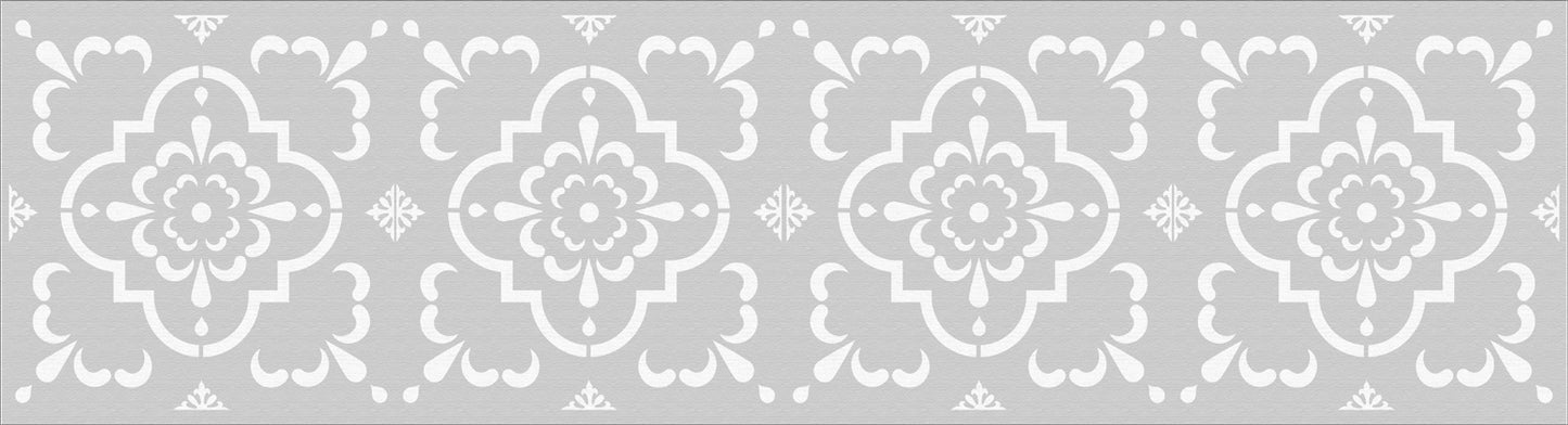 NORA Tile Stencil - Floor Stencils - Backsplash Stencils - Fireplace Stencils - Reusable Stencil - 15 sizes - Wall Stencils