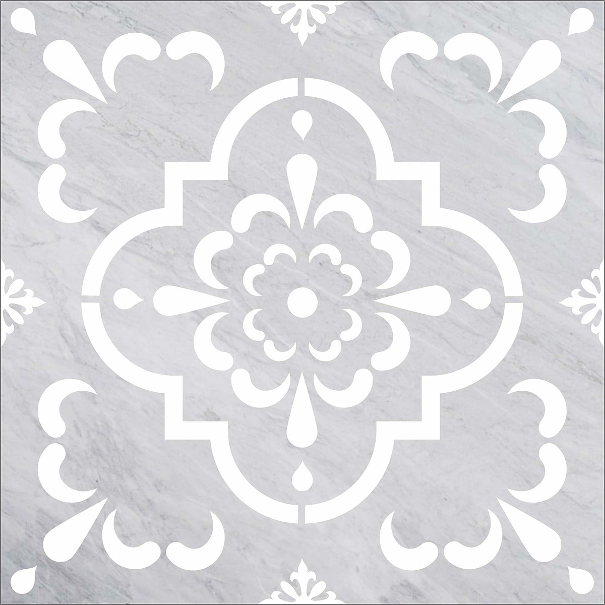 NORA Tile Stencil - Floor Stencils - Backsplash Stencils - Fireplace Stencils - Reusable Stencil - 15 sizes - Wall Stencils