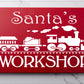 Santa's Workshop Sign Stencil, Paint Christmas Signs, Christmas Decor