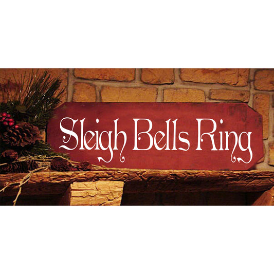 Sleigh Bells Ring Sign Stencil, Paint Christmas Signs, Farmhouse Christmas Decor