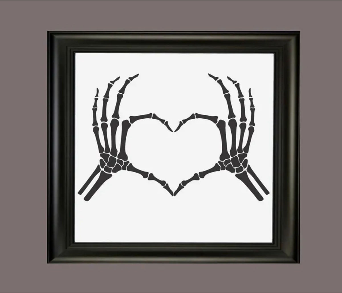 Skeleton Hand Stencils, Halloween Stencils, Heart Skeleton, Paint Romantic Halloween Signs