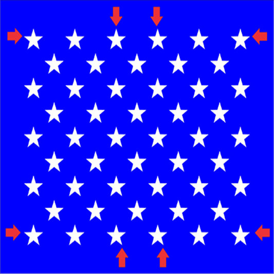 American Flag Stars Stencil - 50 STARS Stencil - USA Star Pattern