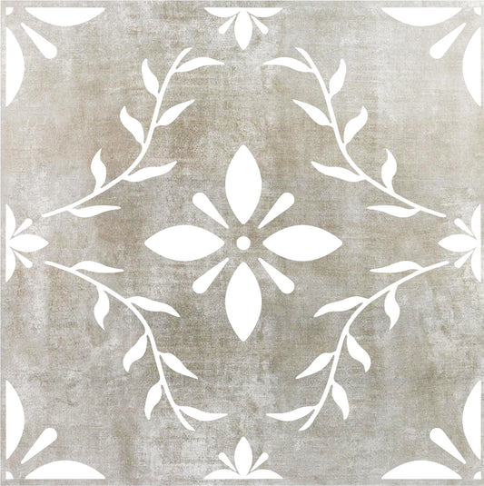 Cottage Garden Tile Stencils - Single