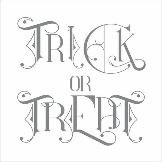 Halloween Stencil, Trick or Treat, Halloween Decor