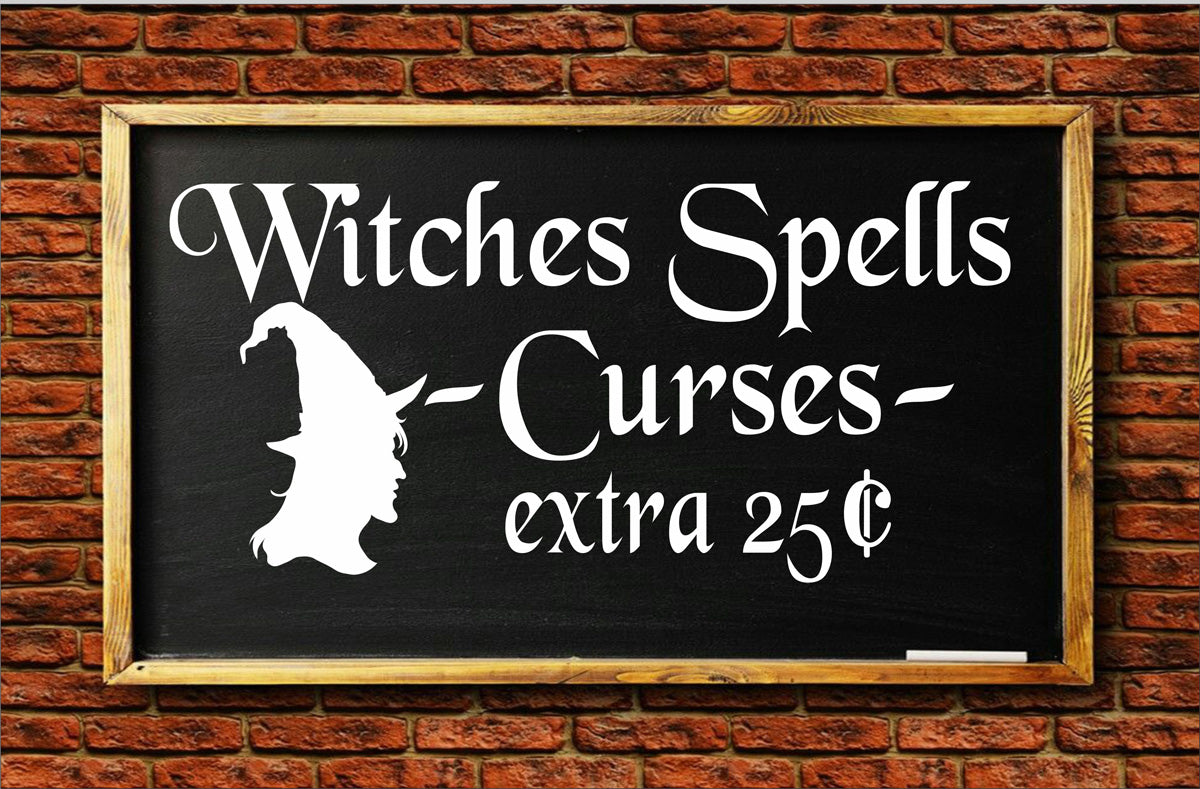 Halloween Stencils, Witches Spells, DIY Halloween