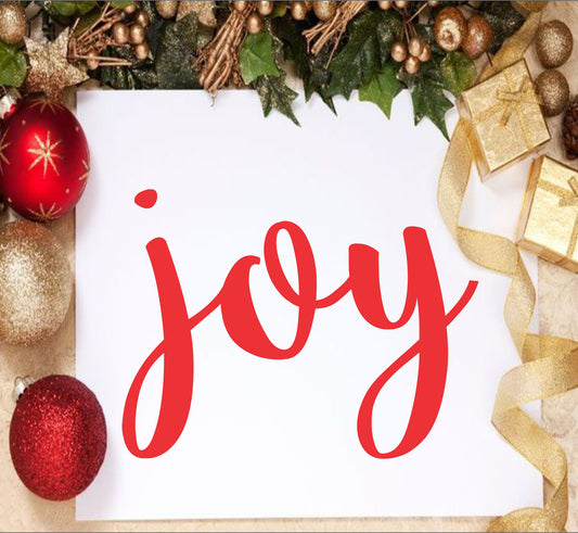 Joy Sign Stencil, Paint Christmas Signs, Joy Christmas Signs