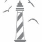 Lighthouse Stencil 02 - Paint BeacPaint Lake Signs -