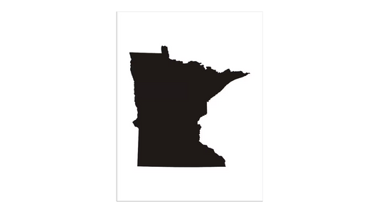 Minnesota Silhouette Stencil