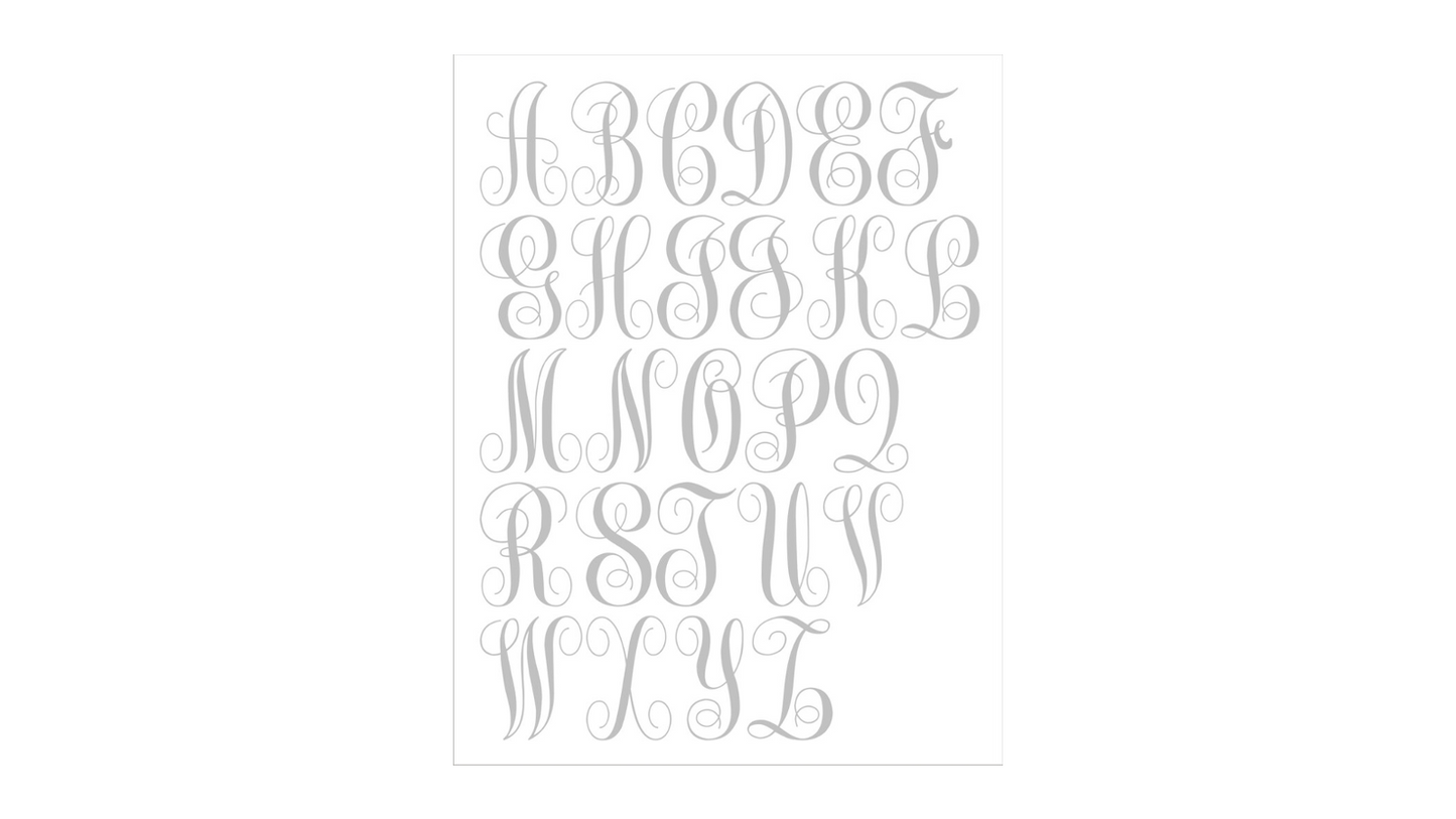 Custom Monogram Stencil - Create Wedding Signs or your Custom Monogram