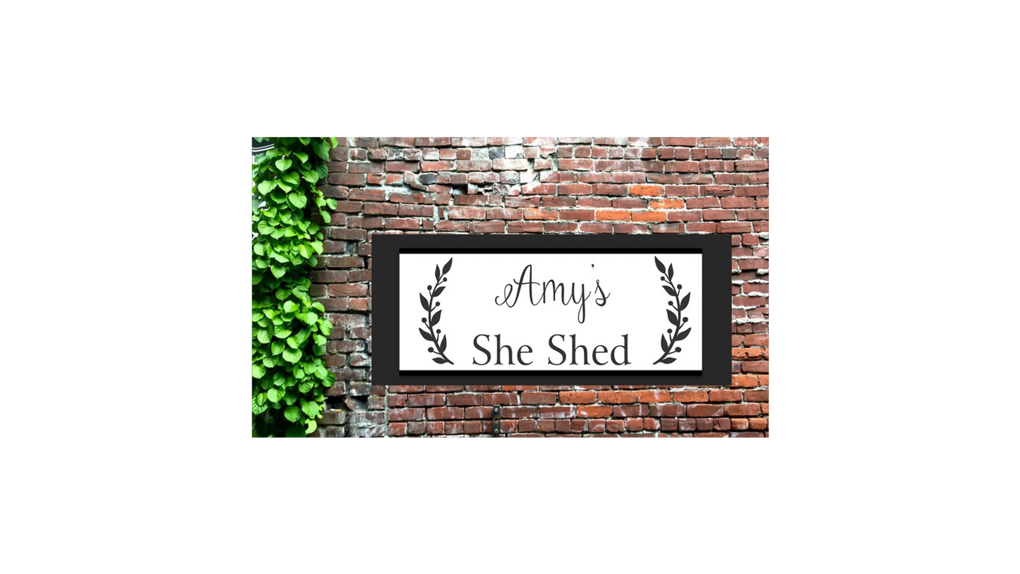 Custom She Shed Stencil - She Shed Sign - She Shed Stencil