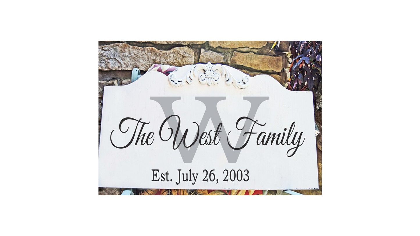 Custom Monogram Stencil-Create Custom Family Signs-Lake Signs-Wedding Signs