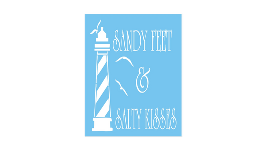 Sandy Feet, Salty Kisses Stencil