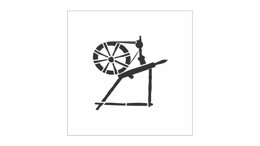 Spinning Wheel Stencil - Prim Stencil - Primitive Stencil - Create Primitive Art