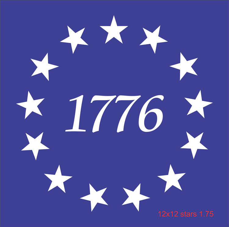 Betsy Ross Star 1776 Stencil - 1776 - Colonial Sign Stencil - Colonial Sign- Create Betsy Ross Flag Signs | Superior Stencils betsy-ross-star-1776-stencil-1776-colonial-sign-stencil-colonial-sign-create-betsy-ross-flag-signs-superior-stencils