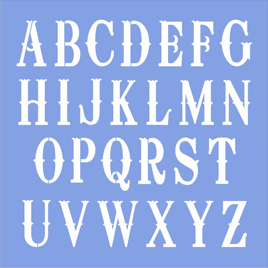 Alphabet Stencil - Okla Font - Superior Stencils