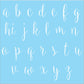 Alphabet Stencil - baller lower case - Superior Stencils