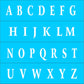 Alphabet 1001Arr Stencil - Upper Case 