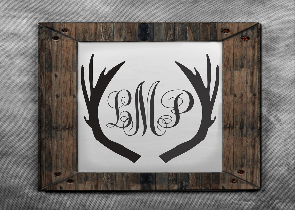 Custom Western Monogram - Wedding Stencil | Superior Stencils